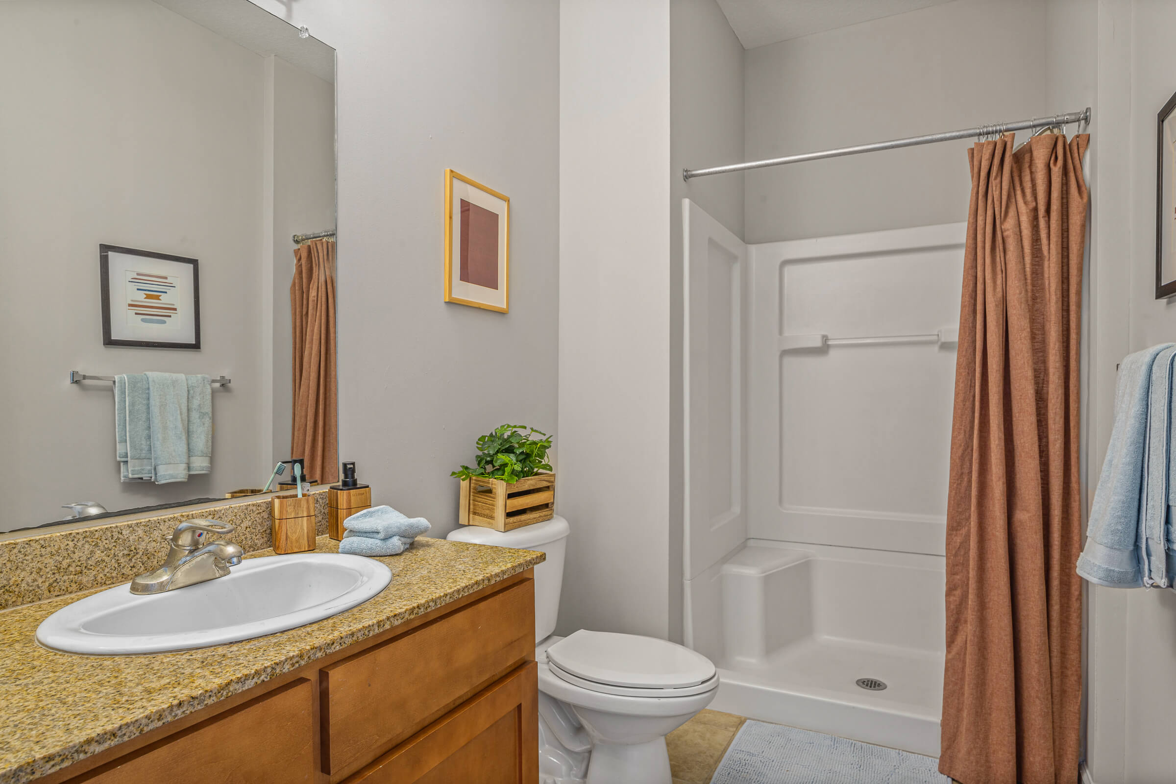 bathroom in gainesville student apartment